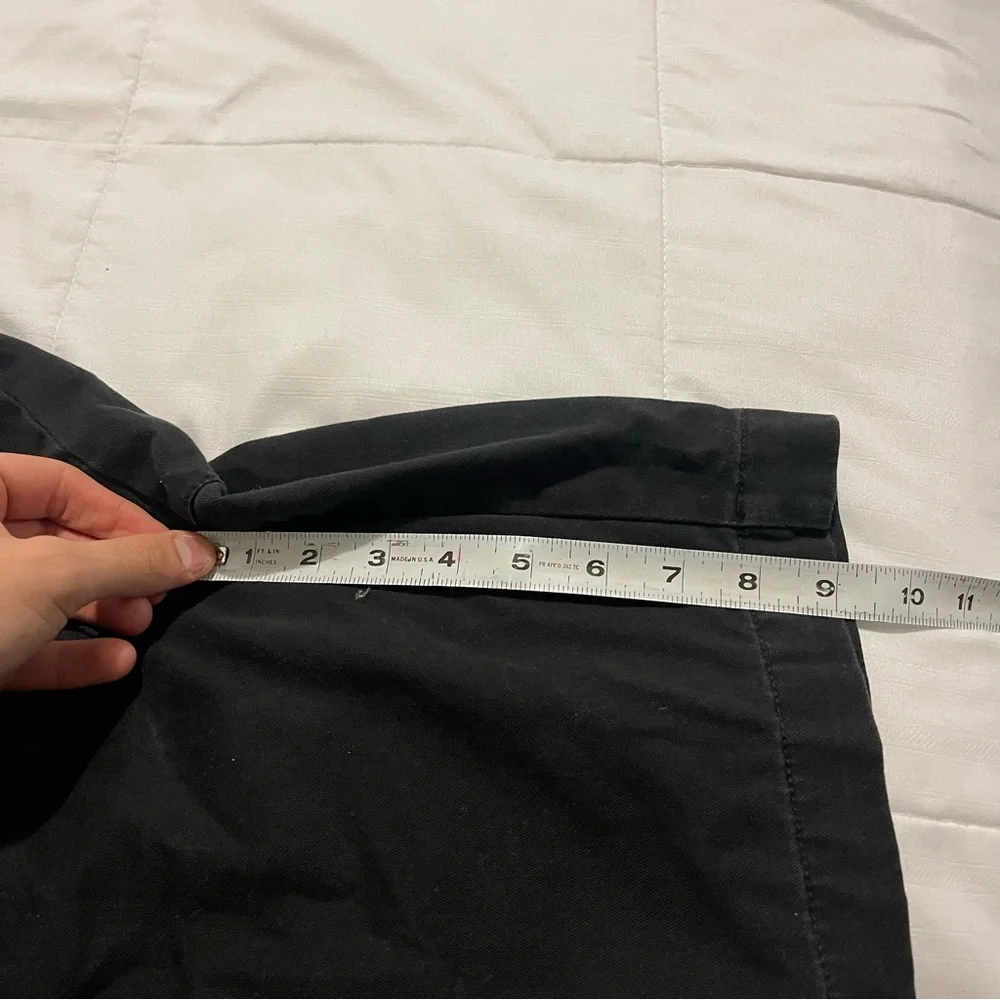 Merona Shorts‎ Men Size 38 Black Cotton Chino Solid Casual Lightweight Pockets
